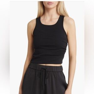 Open Edit Black Cropped Tank Top - Medium - NWT